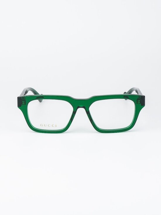 Gucci Women Eyeglasses Transparent Green Square GG0963O 004 NEW AUTHENTIC main image 4